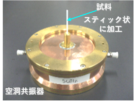 円筒空洞共振器法による誘電率測定