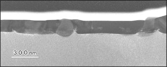 図1　β-FeSi2薄膜の明視野像