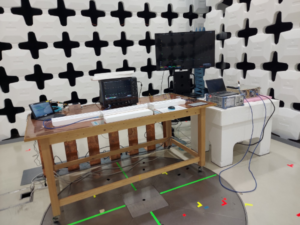 携帯無線機/近接照射試験の実験設備