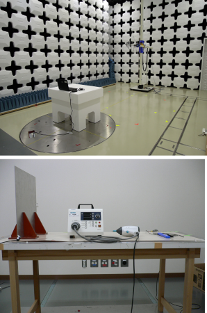 電波暗室と環境試験室（電磁波シールド室）
